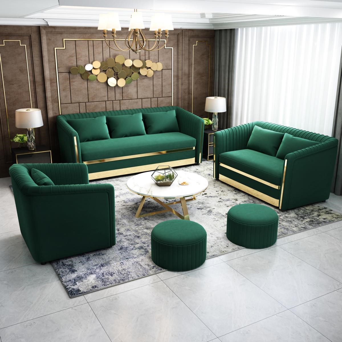 Sofagarnitur Textil Couch Garnituren Design Modern Sofa 3+1 Sitzer Sofas