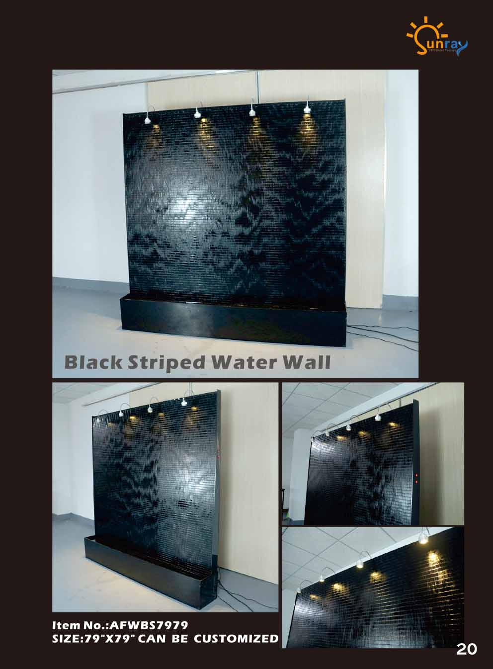 Wasser Blasen Wandpaneel LED Wasserwand Wasser Wände Wand