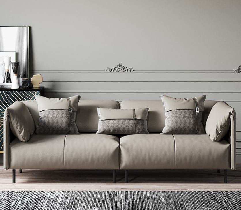 Design Italienische Möbel Big xxl 3 Sitzer Couch Leder Sofa Couchen Luxus