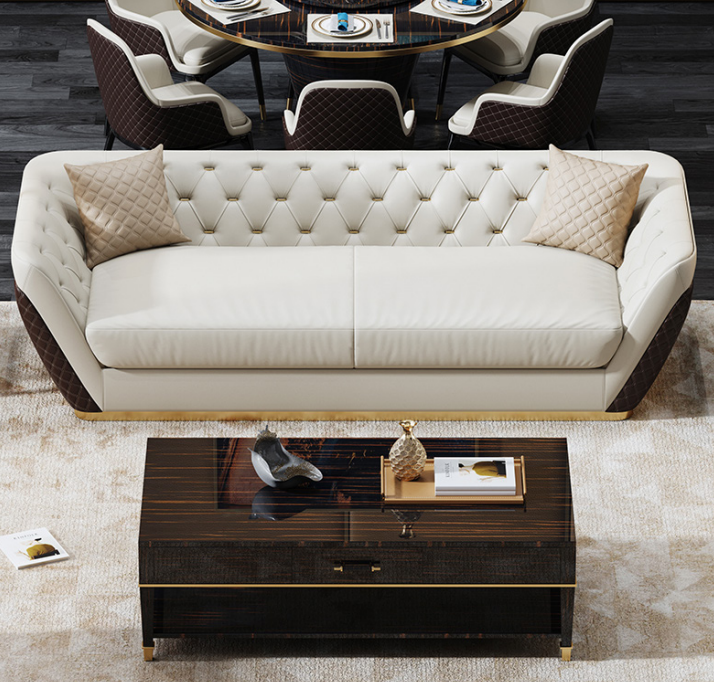 Sofa 3 Sitzer Couch Wohnlandschaft Garnitur Deko Design Modern Sofa Sitz