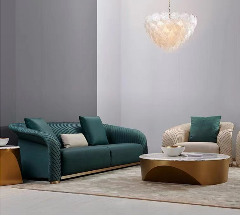 Design Polster Luxus Sitz Sofa Couch Textil Sofa 3 Sitzer Kunstleder