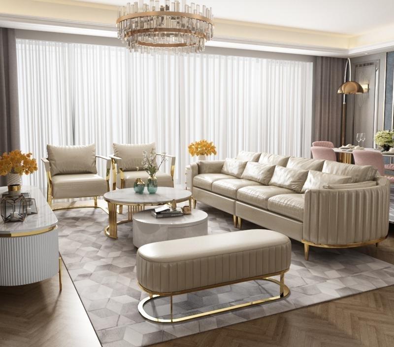 Polster Sofas Design Luxus Couch Sofa 4 Sitzer Stoff Couchen Viersitzer