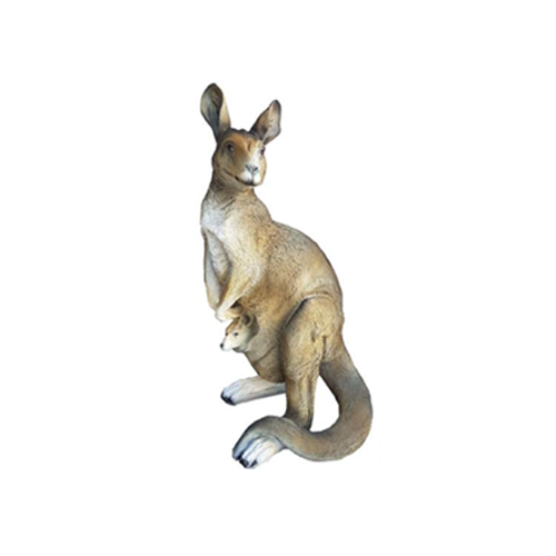 Känguru Lebensgroße Figur Dekoration Statuen Skulptur Garten Deko