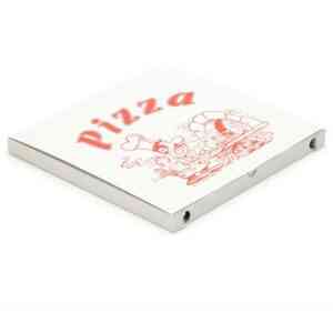 2200 Pizzakartons 400 x 400 x 30 mm Pizzaschachteln Motiv Verpackungen weiß - Weiß
