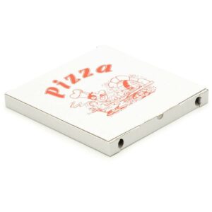 5600 Pizzakartons 300 x 300 x 30 mm Pizzaschachteln Motiv Verpackungen weiß - Weiß
