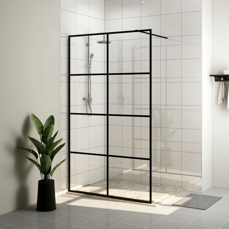Duschwand für Begehbare Dusche,Duschtrennwand mit Klarem esg Glas 100×195 cm vidaXL