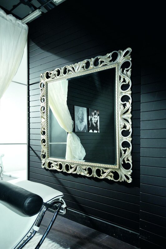 Spiegel Holzrahmen Wandspiegel Klassischer Designer Spiegel 192×112 Holz xxl big
