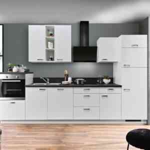 Express Küchen Küchenzeile "Bari", mit Soft-Close-Funktion und Vollauszügen, vormontiert, Breite 340 cm