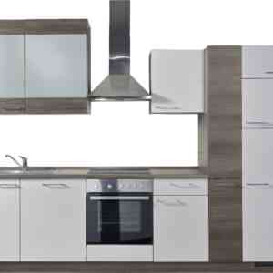 Express Küchen Küchenzeile "Trea", vormontiert, mit Vollauszug und Soft-Close-Funktion, Breite 310 cm