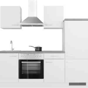 Flex-Well Küche "Kopenhagen", wahlw. mit E-Geräten, Breite 220 cm, viele Farbvarianten erhältlich