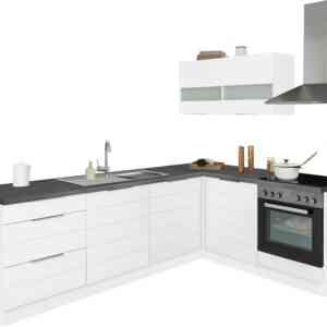 HELD MÖBEL Küche "Luhe", Stellbreite 240x180 cm, wahlweise mit oder ohne E-Geräten, MDF-Fronten