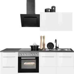 HELD MÖBEL Küchenzeile "Brindisi", mit E-Geräten, Breite 210 cm