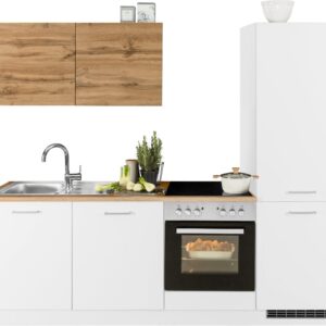 HELD MÖBEL Küchenzeile "Kehl", ohne E-Geräte, 240cm, für Kühl/Gefrierkombination und Geschirrspüler