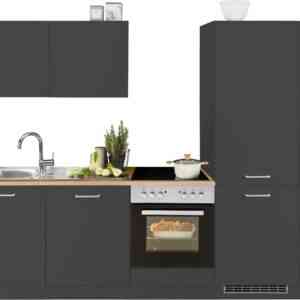 HELD MÖBEL Küchenzeile "Kehl", ohne E-Geräte, 270cm, für Kühl/Gefrierkombination und Geschirrspüler