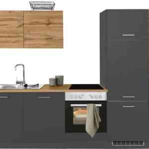 HELD MÖBEL Küchenzeile "Kehl", ohne E-Geräte, Breite 270 cm, für Kühlschrank