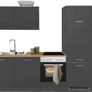 HELD MÖBEL Küchenzeile "Kehl", ohne E-Geräte, Breite 270 cm, für Kühlschrank und Geschirrspüler