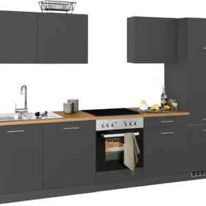 HELD MÖBEL Küchenzeile "Kehl", ohne E-Geräte, Breite 300 cm, für Kühlschrank