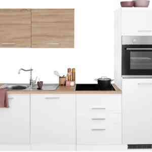 HELD MÖBEL Küchenzeile "Visby", ohne E-Geräte, Breite 240 cm für Kühlschrnak