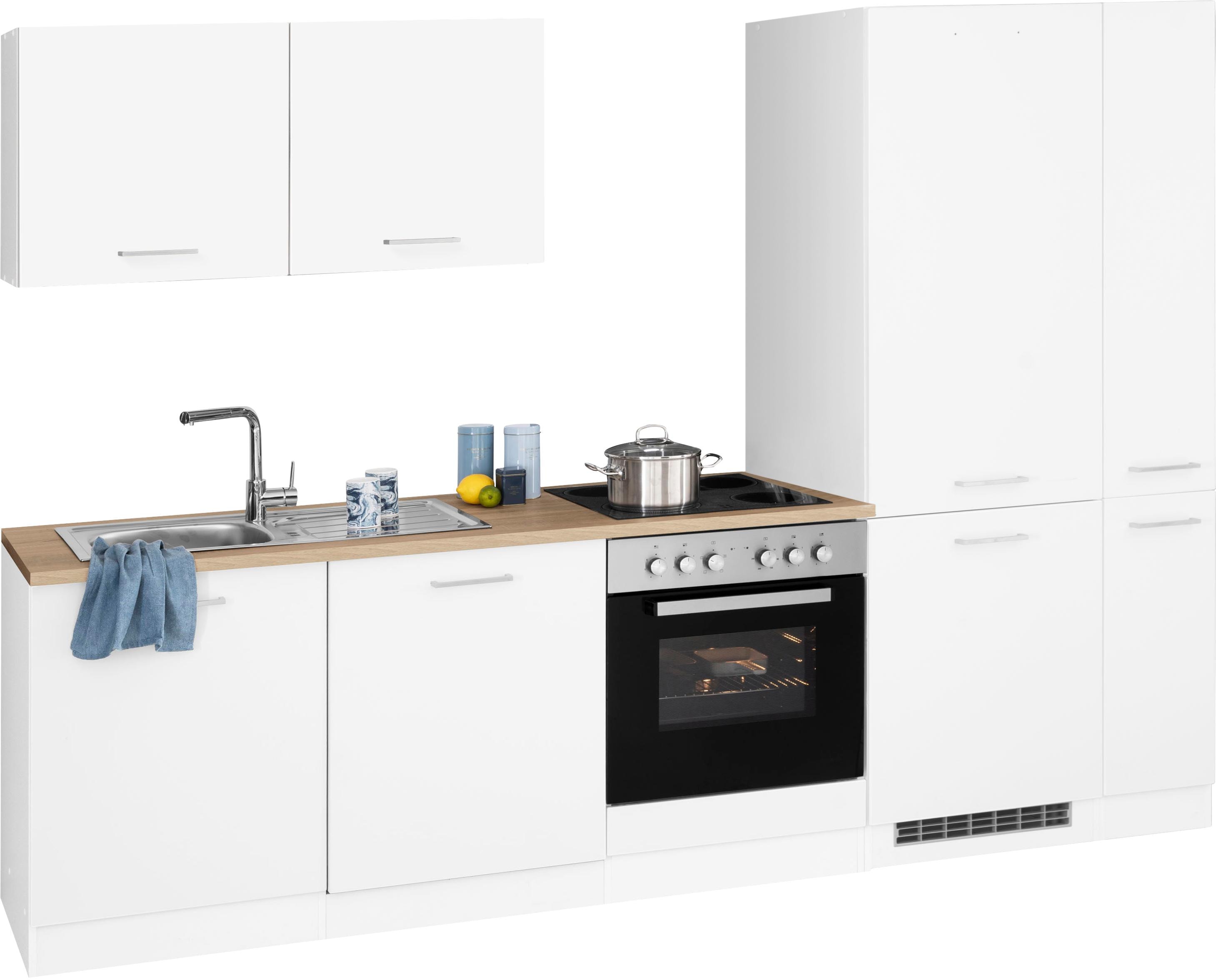 HELD MÖBEL Küchenzeile "Visby", ohne E-Geräte, Breite 270 cm, für Kühl/Gefrierkombination