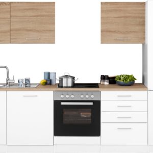HELD MÖBEL Küchenzeile "Visby", ohne E-Geräte, Breite 300 cm, für Kühl/Gefrierkombination