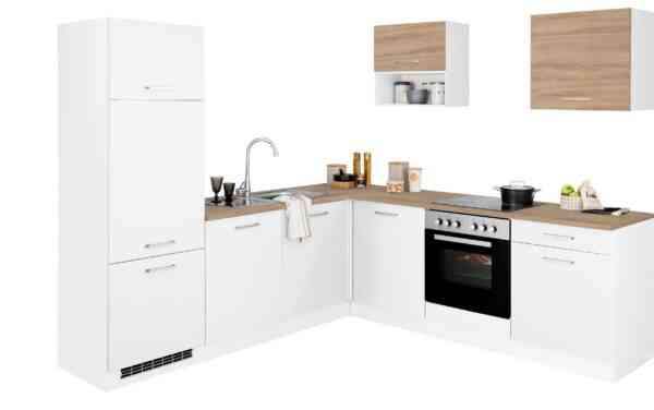 HELD MÖBEL Winkelküche "Visby", ohne E-Geräte, Winkel 240 x 240cm für Kühlschrank u. Geschirrspüler