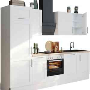 OPTIFIT Küche "Ahus", 280 cm breit, ohne E-Geräte, MDF Fronten, Soft Close Funktion