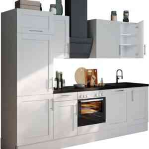 OPTIFIT Küche "Ahus", 280 cm breit, ohne E-Geräte, MDF Fronten, Soft Close Funktion