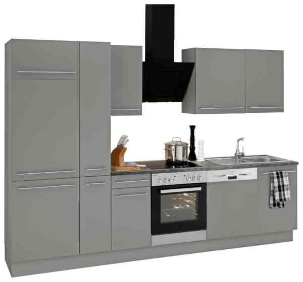 OPTIFIT Küchenzeile "Bern", Breite 300 cm, wahlweise mit E-Geräten, höhenverstellbare Füße