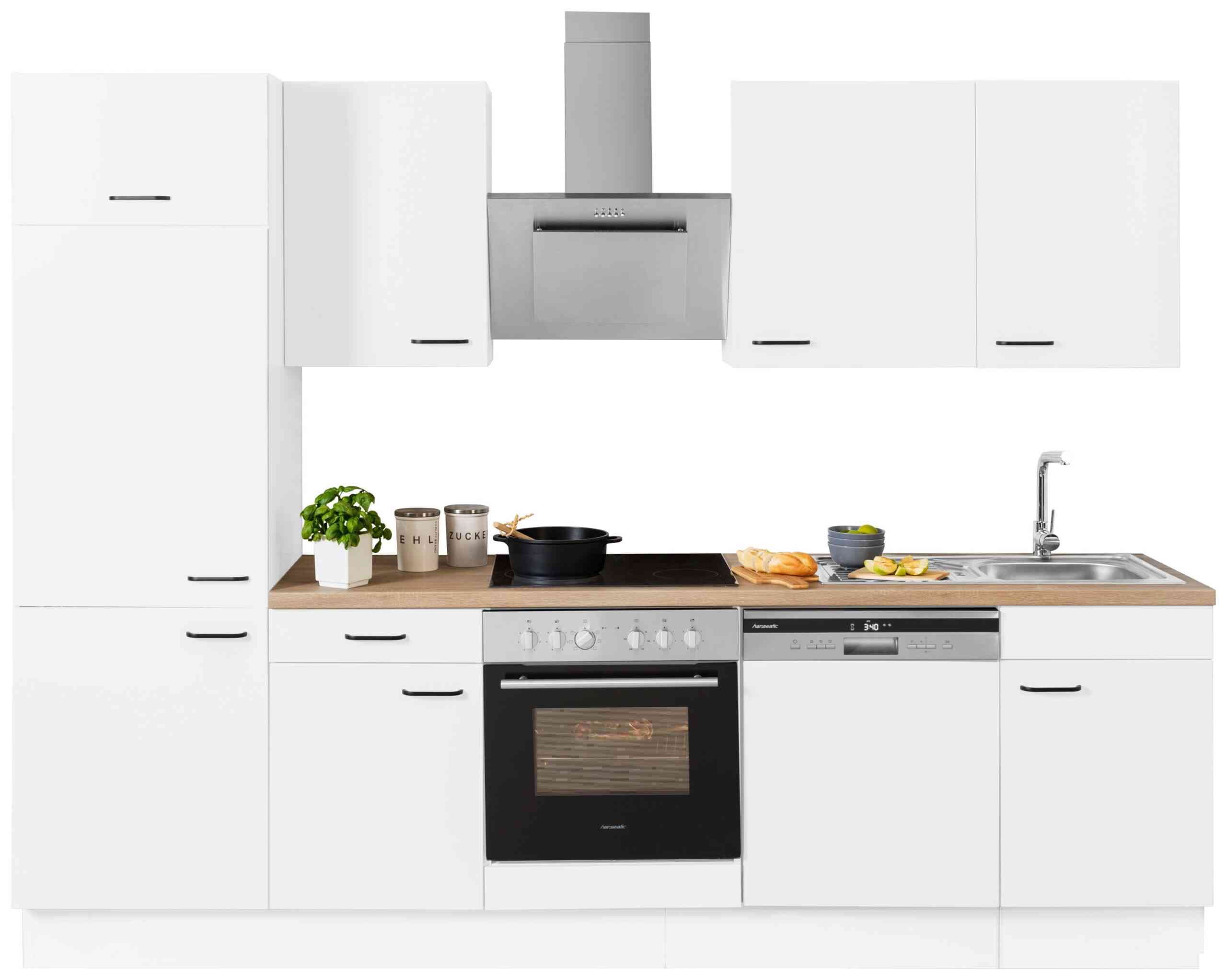 OPTIFIT Küchenzeile “Elga”, Premium-Küche mit Soft-Close-Funktion, Vollauszug, Breite 280 cm