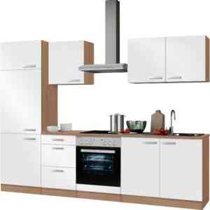 OPTIFIT Küchenzeile "Odense", mit E-Geräten, Breite 270 cm, mit 28 mm starker Arbeitsplatte
