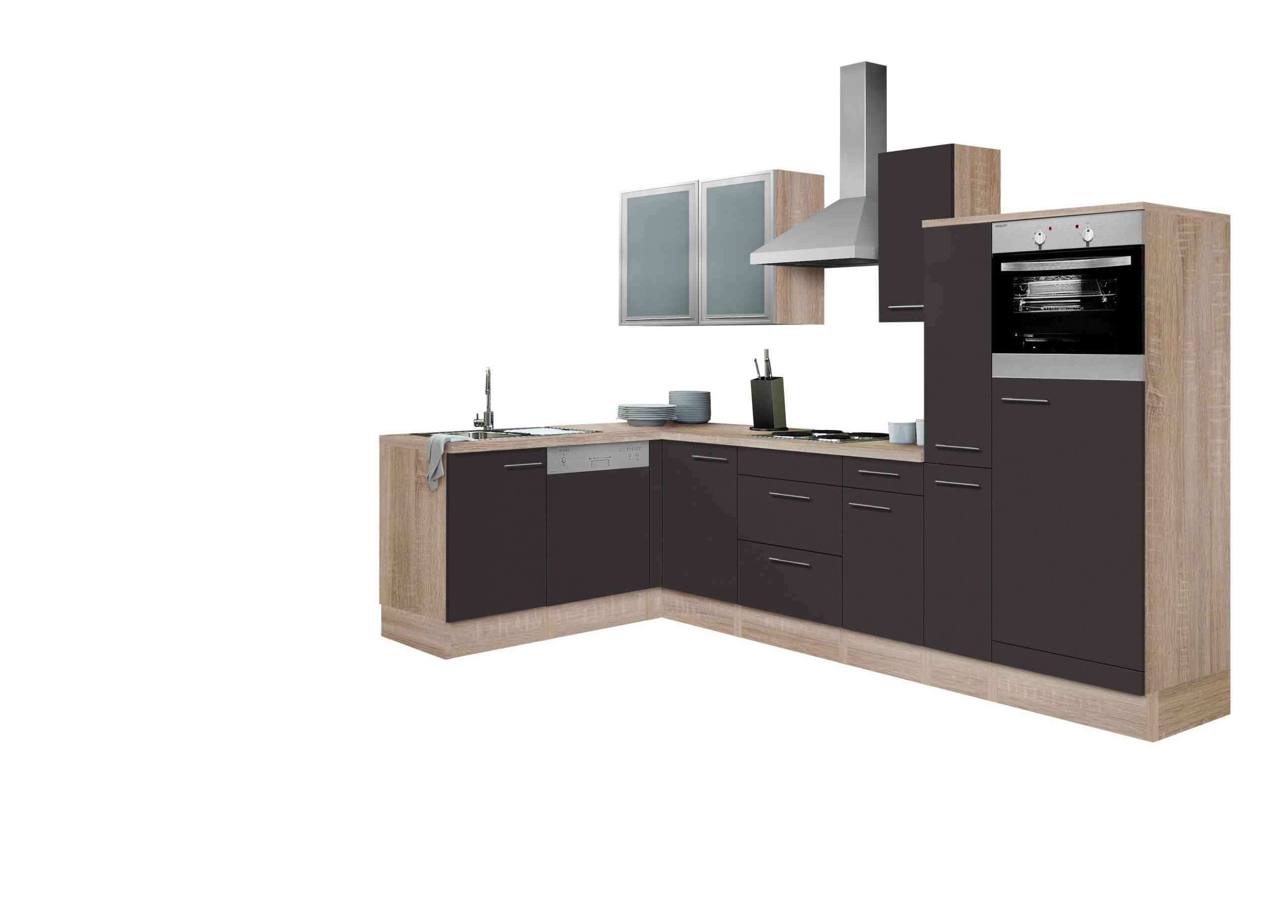 OPTIFIT Winkelküche “Kalmar”, ohne E-Geräte, Stellbreite 300 x 175 cm