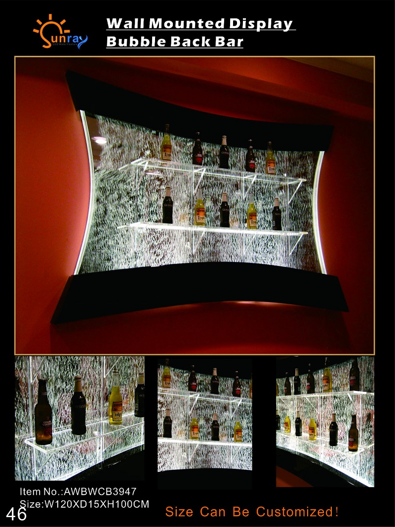 Regale Design Beleuchtet Led Wasser Wand Bar Regal Säule Wassersäulen