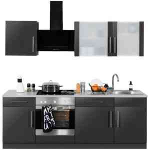 wiho Küchen Küchenzeile "Cali", mit E-Geräten, Breite 220 cm