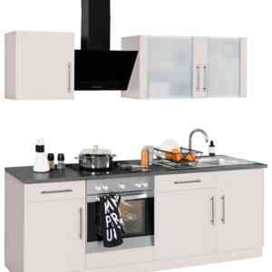 wiho Küchen Küchenzeile "Cali", mit E-Geräten, Breite 220 cm