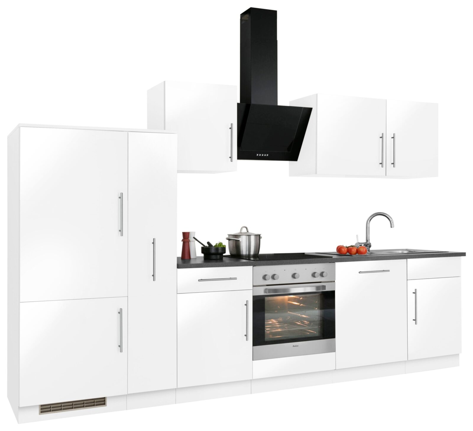wiho Küchen Küchenzeile „Cali“, ohne E-Geräte, Breite 310 cm