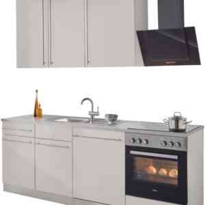 wiho Küchen Küchenzeile "Chicago", mit E-Geräten, Breite 220 cm