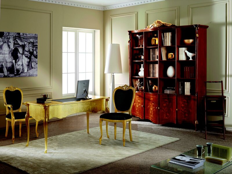 Designer Möbel Tisch Gold Wohnzimmer Holz Tisch Italienische Luxus Möbel