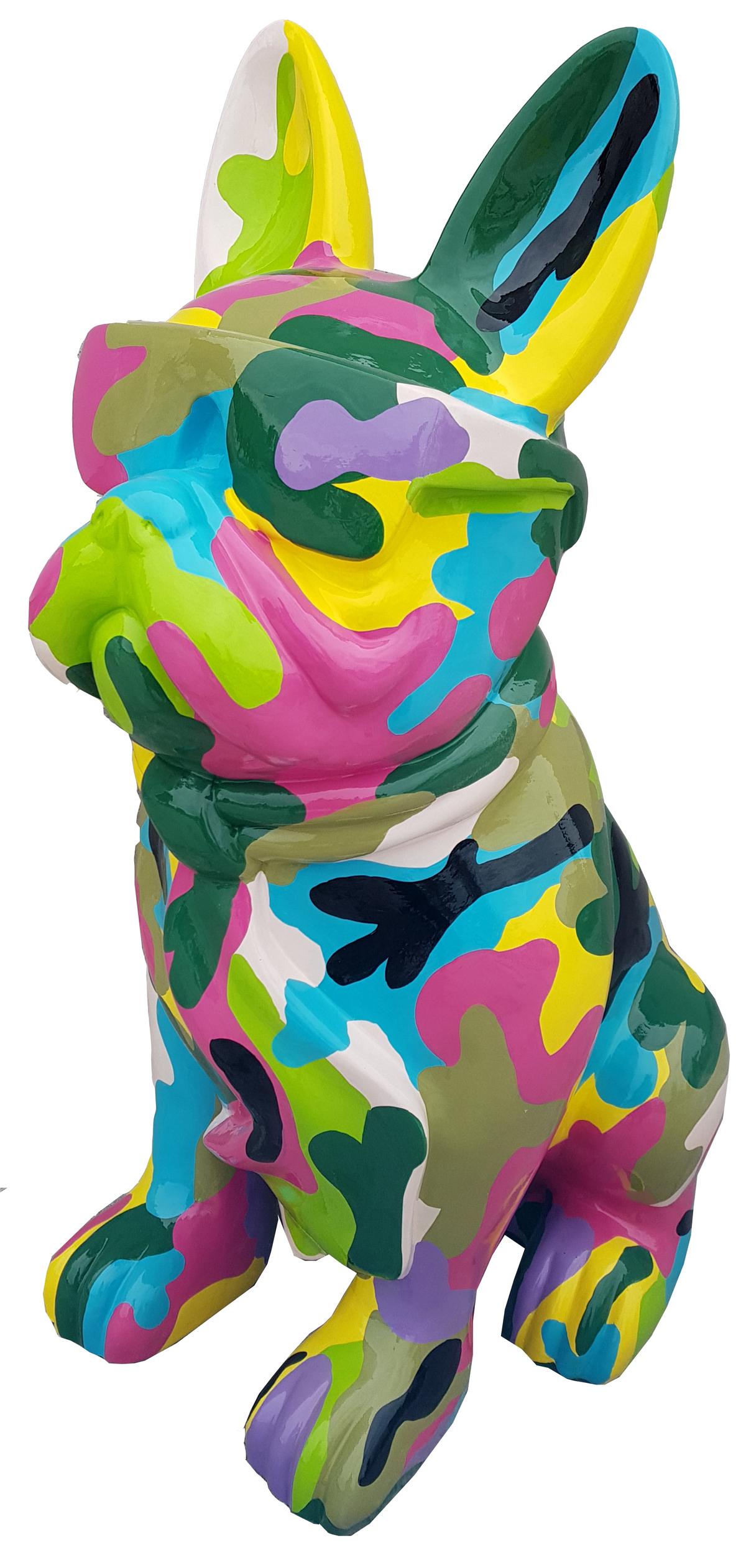 Design Figuren Skulpturen Moderne Bulldogge Skulptur Deko Hund Neu Dekoration