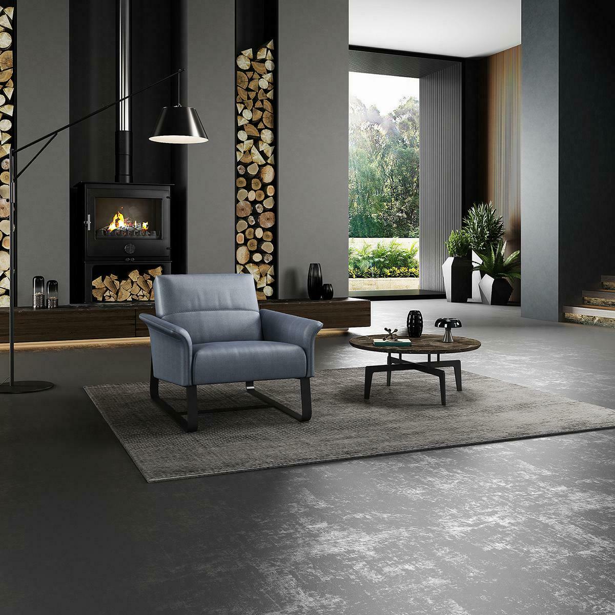 Moderner Design Sessel Textil Wohnzimmer Lounge Luxus Design Möbel Stühle Neu