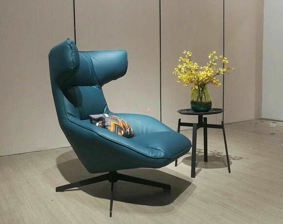Luxus Design Möbel Moderner Design Sessel 75 x 101cm Leder Wohnzimmer