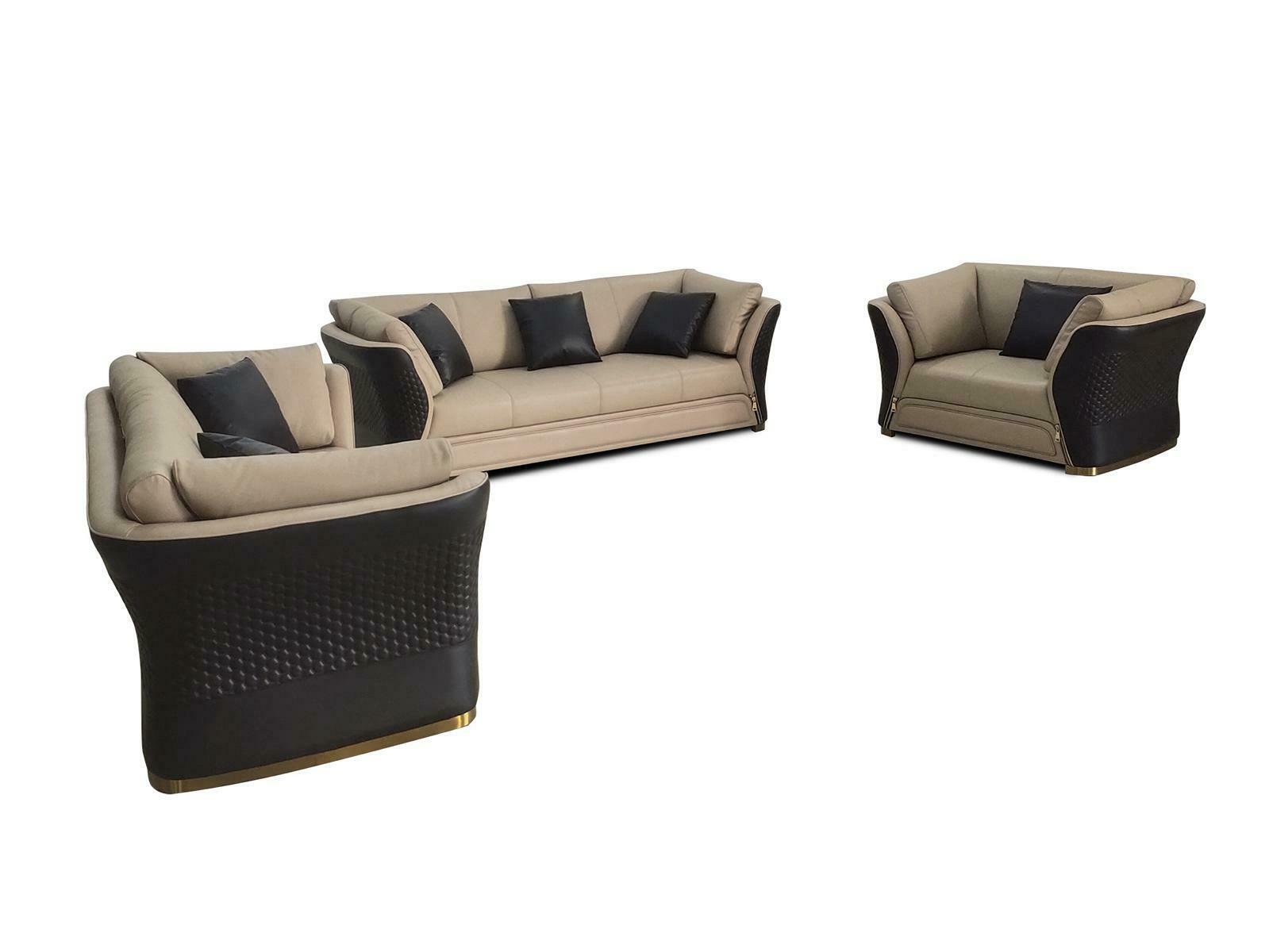 Sofagarnitur 3 1 Sitzer Set Design Sofa Polster Couchen Couch Modern