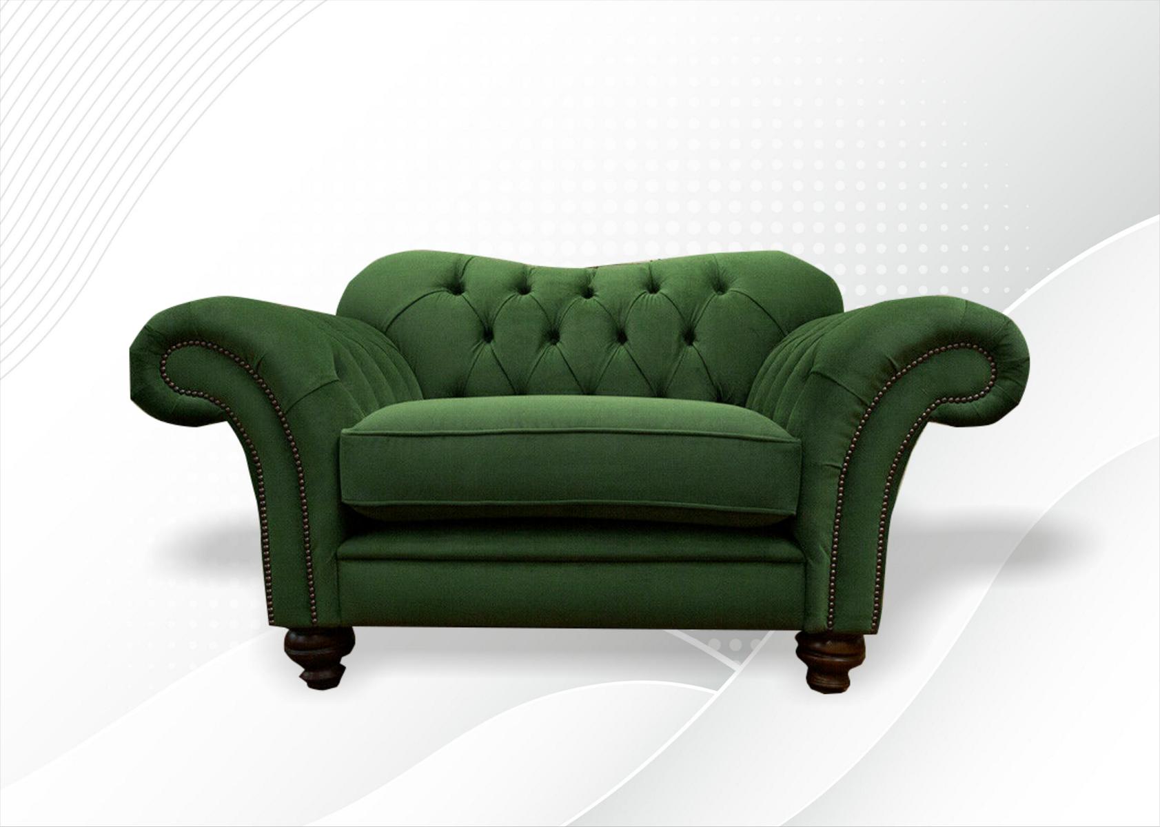 Samt Design Sofa Sessel Couch Polster Luxus 1 Sitzer Textil Leder Einsitzer Neu