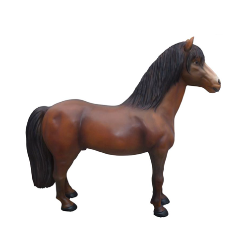 Pferd 215cm Lebensgroße Figur Dekoration Statuen Skulptur Garten Deko Figuren Neu