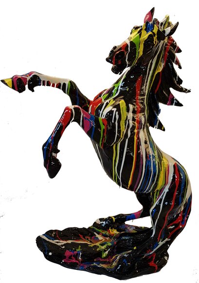 Designer Abstrakte Figur Moderne Pferde auf einem Figuren Dekoration