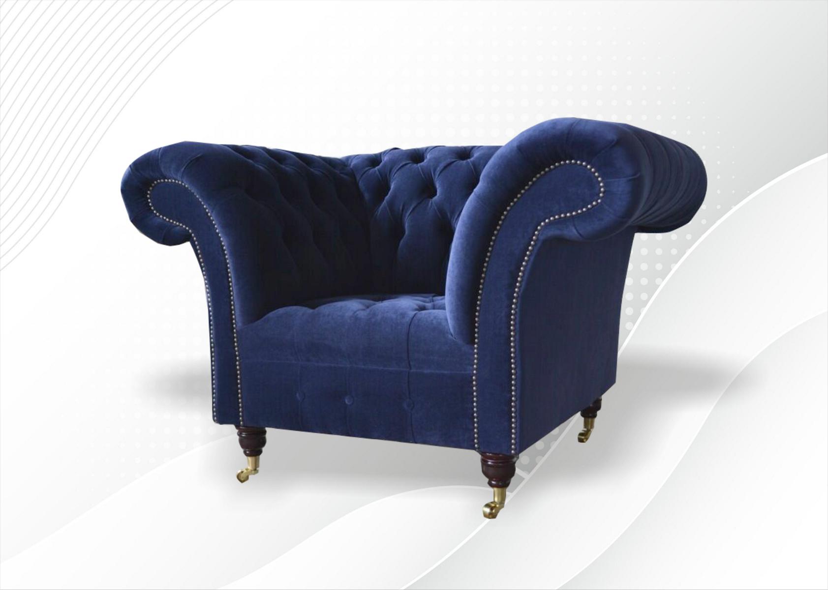 Lounge Club Sessel Couch Polster Couch 1 Sitzer Chesterfield Möbel Sofa