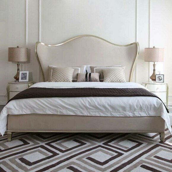 Design Bett Doppel Luxus Schlaf Zimmer Betten Klassisch Hotel 180x200cm