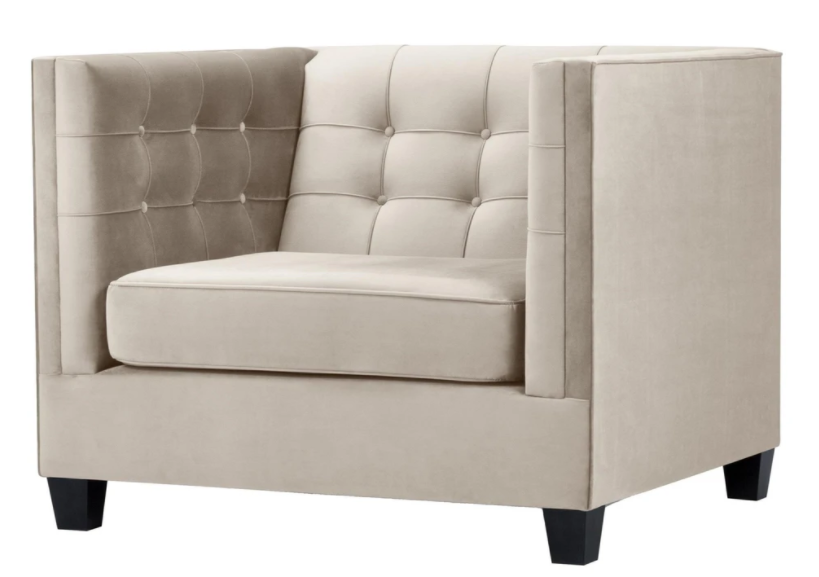 Sessel Textil Stoff loft Grau Kreative Möbel Neu Modern Wohnzimmer