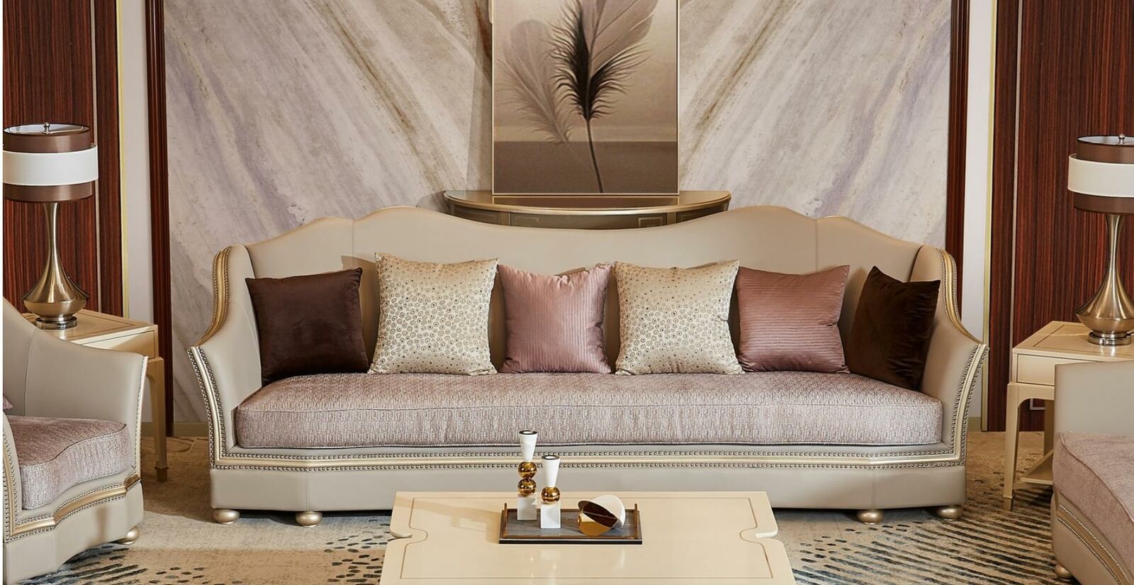 Sofa Polster Design Couch Ledersofas Sofas 4 Sitzer xxl big couchen Massivholz