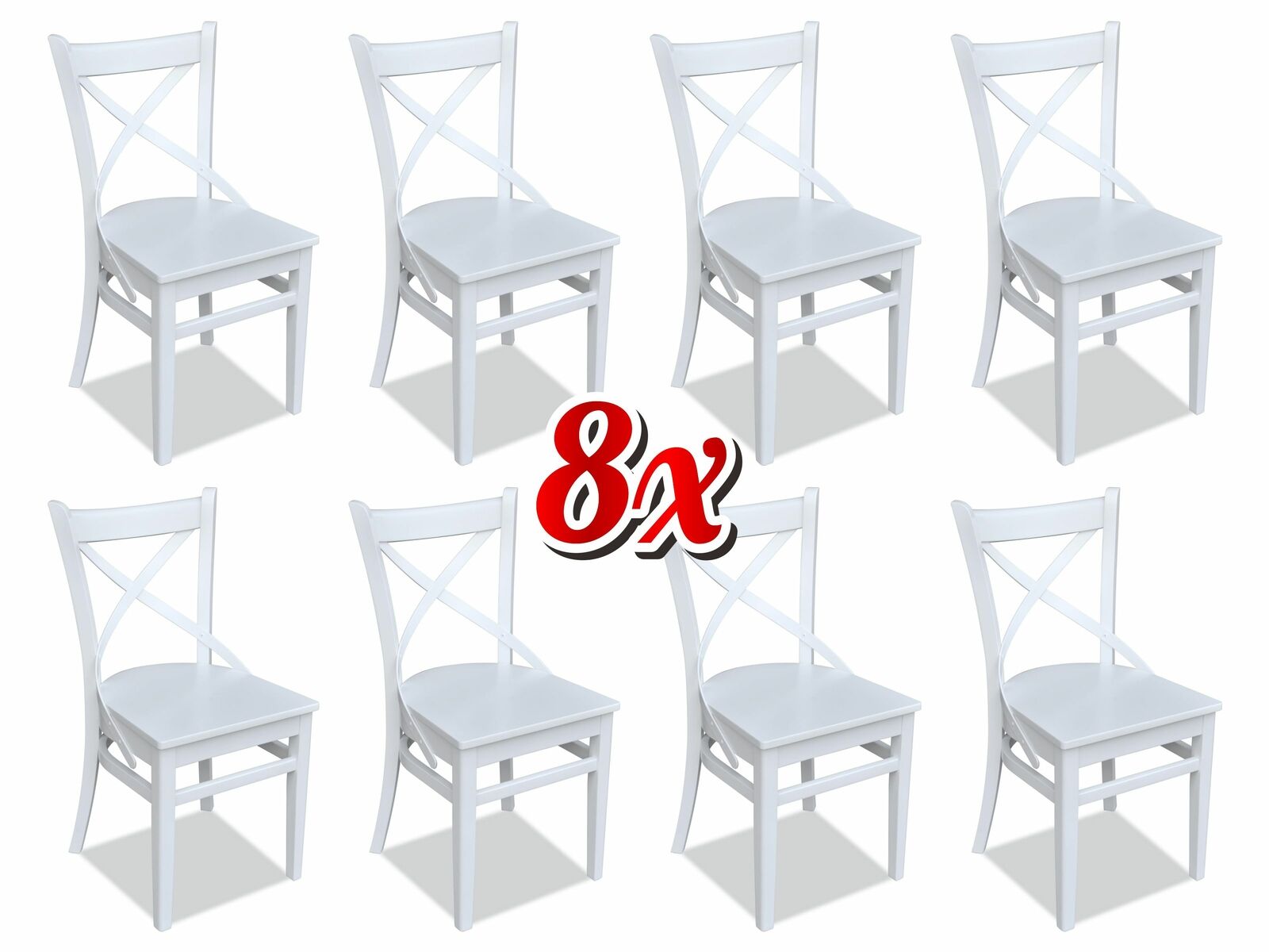 Ess Wohn Zimmer 8x Stühle Neu Stuhl Set Sessel Design Polster Lehn Leder Textil