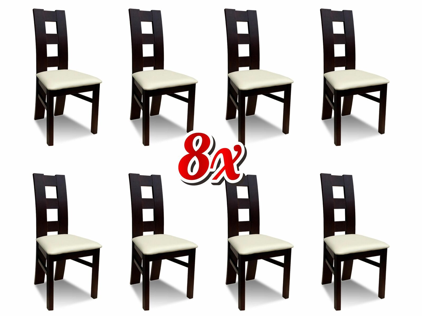 Gruppe Küche Neu 8x Stühle Esszimmer Restaurant Design Stühle Set Stuhl Gruppen